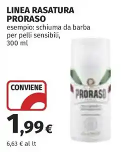 Ipercoop Schiuma da barba Proraso per pelli sensibili offerta