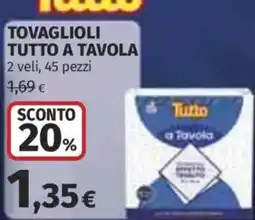 Ipercoop Tovaglioli tutto a tavola offerta