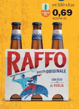 GrosMarket Raffo ricetta originale offerta