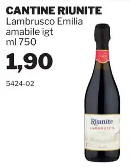GrosMarket Lambrusco Emilia amabile igt offerta