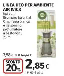 Ipercoop Air Wick deodorante ambiente offerta