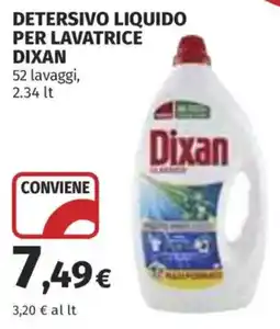 Ipercoop Detersivo liquido per lavatrice Dixan offerta