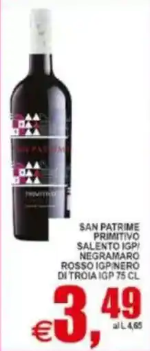 Pewex San Patrime Primitivo offerta
