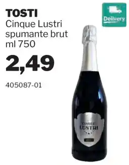 GrosMarket Tosti Cinque Lustri spumante brut offerta