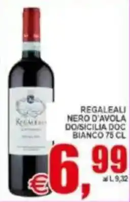 Pewex Regaleali Nero d'Avola Do Sicilia Doc Bianco offerta