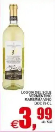 Pewex Loggia del Sole Vermentino Maremma Vino offerta