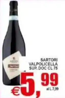 Pewex Sartori Valpolicella Sup. Doc Cl 75 offerta