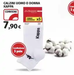 Ipercoop Calzini uomo o donna Kappa offerta