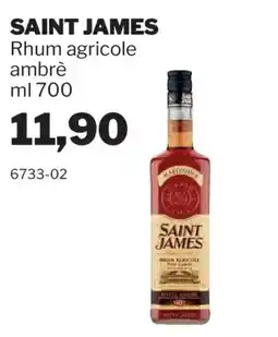 GrosMarket Saint James Rhum agricole ambrè offerta