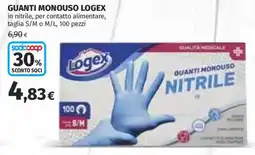 Ipercoop Logex guanti monouso offerta