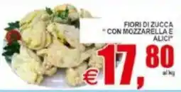Pewex Fiori di zucca con mozzarella e alici offerta