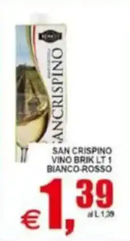 Pewex San Crispino vino brik offerta