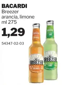 GrosMarket Bacardi Breezer arancia offerta
