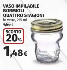 Ipercoop Vaso impilabile Bormioli Quattro Stagioni offerta