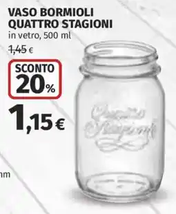 Ipercoop Vaso Bormioli Quattro Stagioni offerta