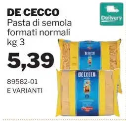 GrosMarket Pasta di semola De Cecco offerta