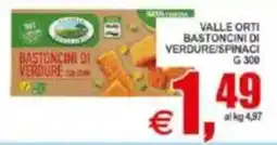 Pewex Valle Orti bastoncini di verdure/spinaci offerta