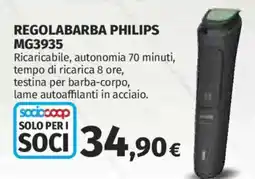 Ipercoop Regolabarba Philips MG3935 offerta
