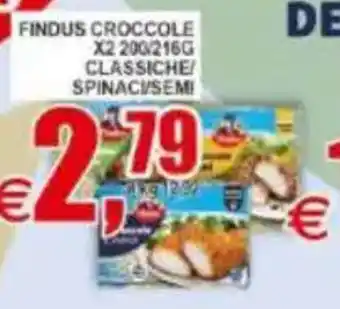 Pewex Findus crocchette classiche/spinaci/semi offerta