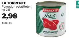 GrosMarket La Torrente pomodori pelati interi offerta