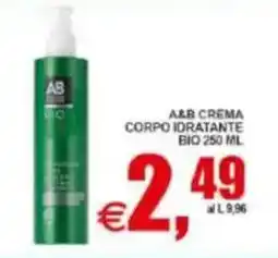 Pewex A&B crema corpo idratante bio offerta