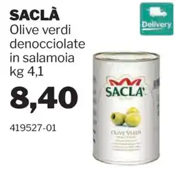 GrosMarket Saclà olive verdi denocciolate in salamoia offerta