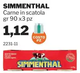 GrosMarket Carne in scatola Simmenthal offerta