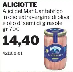 GrosMarket Aliciotte del Mar Cantabrico offerta