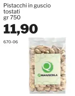 GrosMarket Pistacchi in guscio tostati Maiuscola offerta