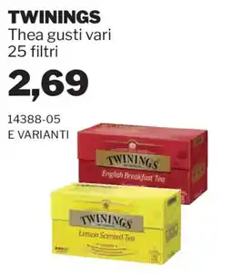 GrosMarket Twinings thea gusti vari offerta