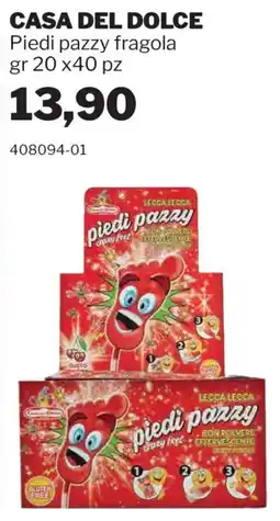 GrosMarket Piedi pazzy fragola offerta