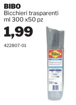 GrosMarket Bicchieri trasparenti Bibo offerta