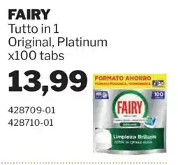 GrosMarket Fairy Tutto in 1 Original, Platinum offerta