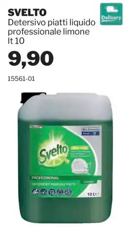 GrosMarket Svelto Detersivo piatti liquido professionale limone offerta