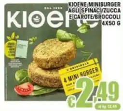 Sacoph Kioene miniburger agli spinaci/zucca e carote/broccoli offerta
