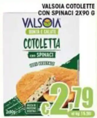 Valsòia Cotoletta con spinaci