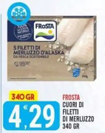 Frosta cuori di filetti di merluzzo
