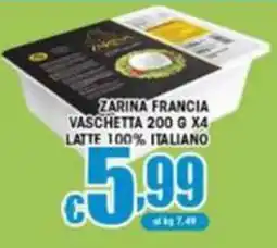 Sacoph Zarina Francia vaschetta offerta