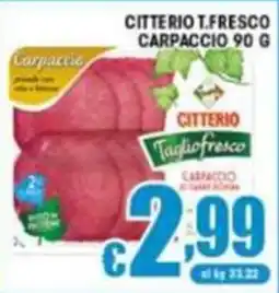 Sacoph Carpaccio Citterio offerta