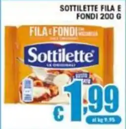 Sacoph Sottilette fila e fondi offerta