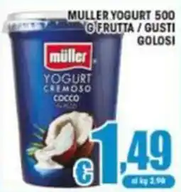 Sacoph Müller yogurt cremoso cocco offerta