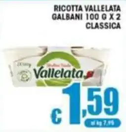 Sacoph Ricotta vallelata galbani classica offerta