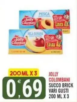 Tutto Buono Jolly Colombani succo brick vari gusti offerta