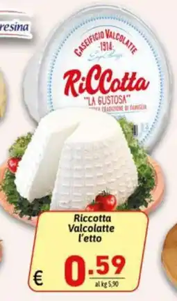Ipercarni Ricotta Valcolatte offerta