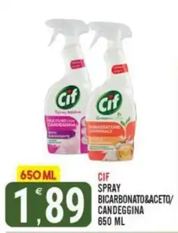 Tutto Buono Cif spray bicarbonato&aceto/candeggina offerta