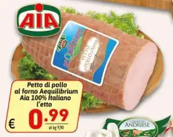 Ipercarni Pettro di pollo al forno Aequilibrium Aia offerta