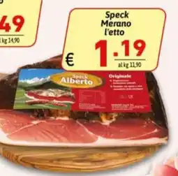 Ipercarni Speck Alberto offerta