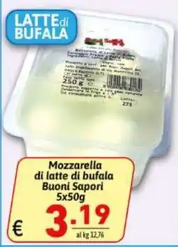 Ipercarni Mozzarella di latte di bufala Buoni Sapori offerta