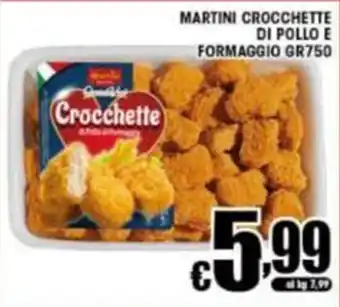 Sacoph Martini crocchette di pollo e formaggio offerta