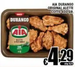 Sacoph Aia durango alette di pollo adorate offerta